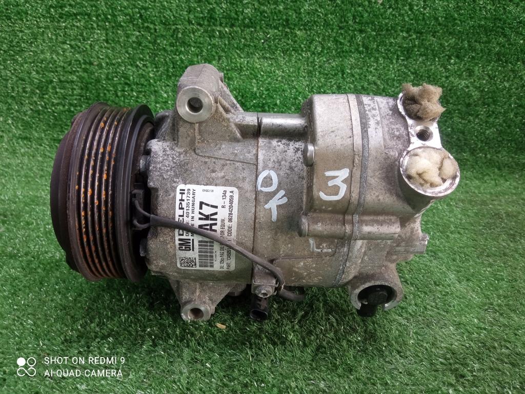компрессор кондиционера Opel Astra J (2009—2012) 2010, 1.6i A16XER, 13450514 - фото №1