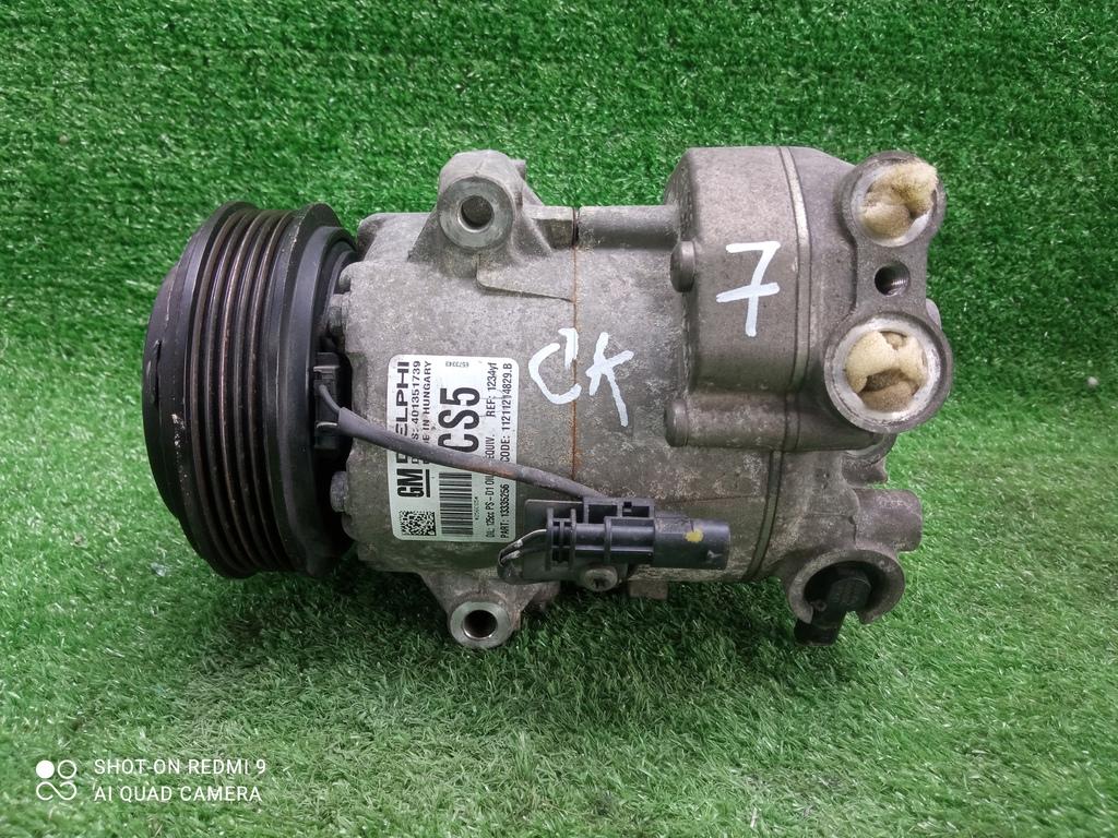 компрессор кондиционера Opel Astra J (2009—2012) 2010, 1.4T A14NET, 13335256 - фото №1
