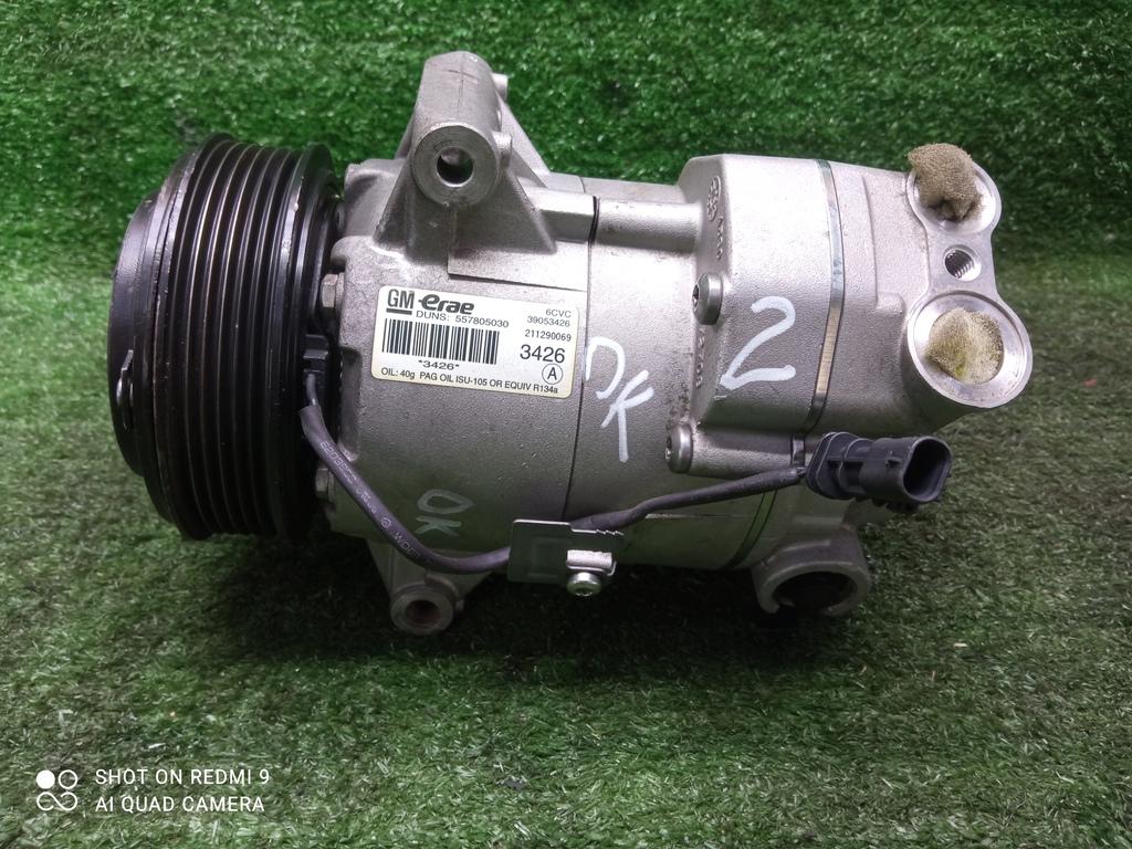 компрессор кондиционера Opel Astra J рестайлинг (2012—2018) 2014, 1.6T A16LET, 39053426 - фото №1