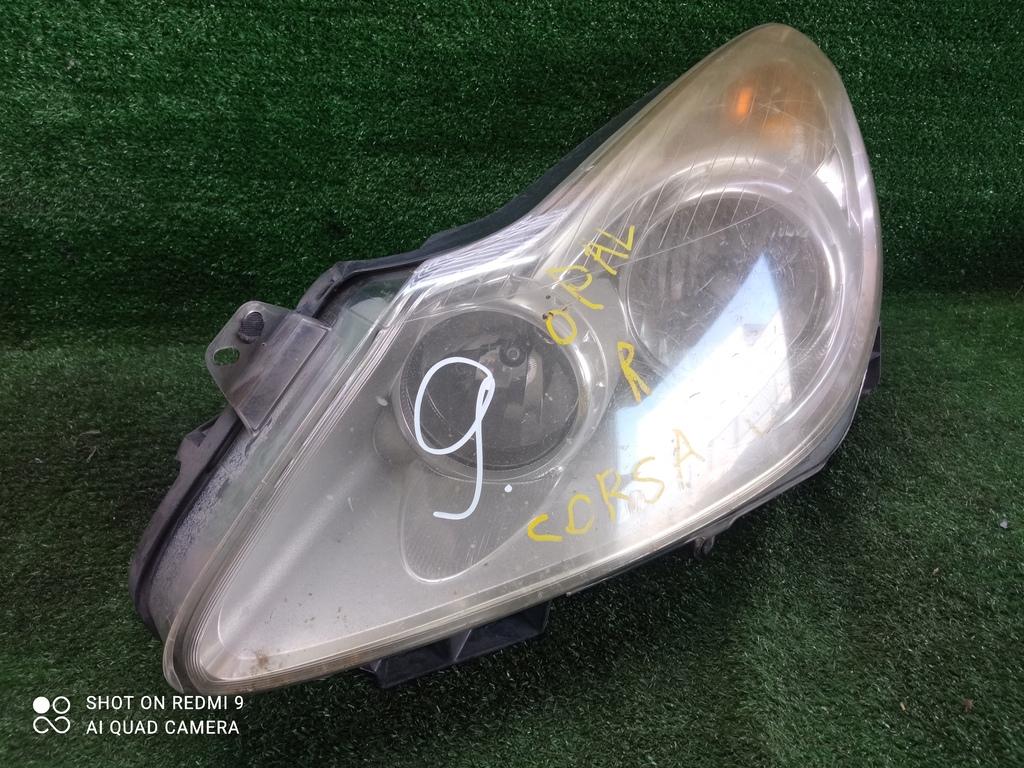 фара левая Opel Corsa D (2006—2010) 2010, 1.4i Z14XEP, 13186381 - фото №1