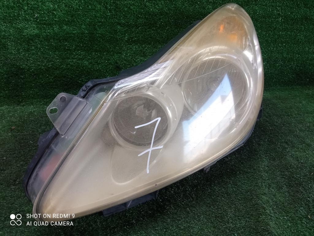фара левая Opel Corsa D (2006—2010) 2010, 1.4i Z14XEP, 13186381 - фото №1