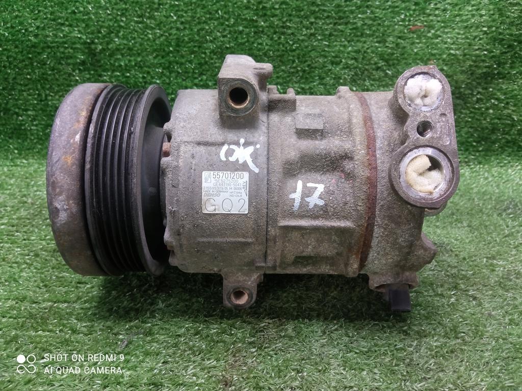 компрессор кондиционера Opel Corsa D (2006—2010) 2009, 1.4i Z14XEP, 55701200 - фото №1