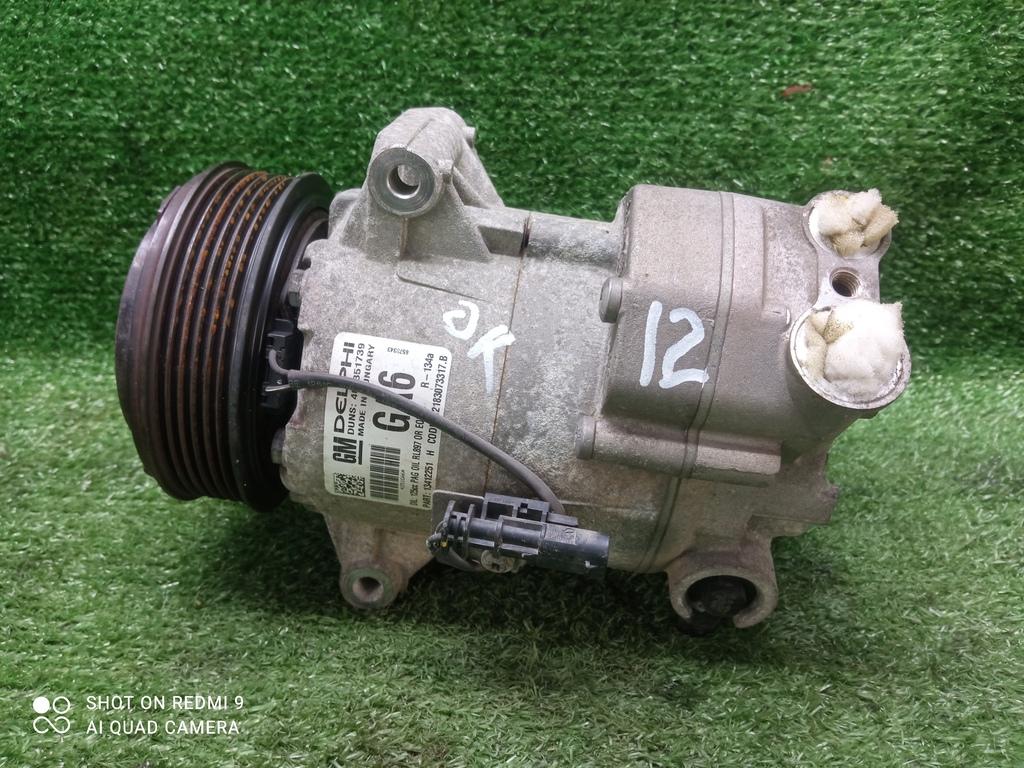 компрессор кондиционера Opel Astra J (2009—2012) 2011, 1.6T A16LET, 13412251 - фото №1