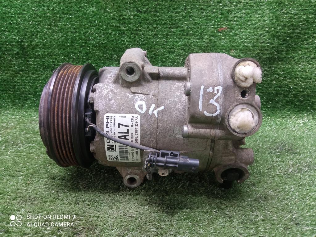 компрессор кондиционера Opel Astra J рестайлинг (2012—2018) 2013, 1.4T A14NET, 13450515 - фото №1