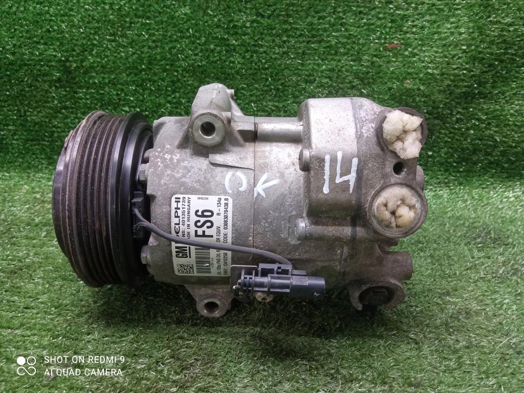 компрессор кондиционера Opel Astra J рестайлинг (2012—2018) 2013, 1.4T A14NET, 13412250 - фото №1