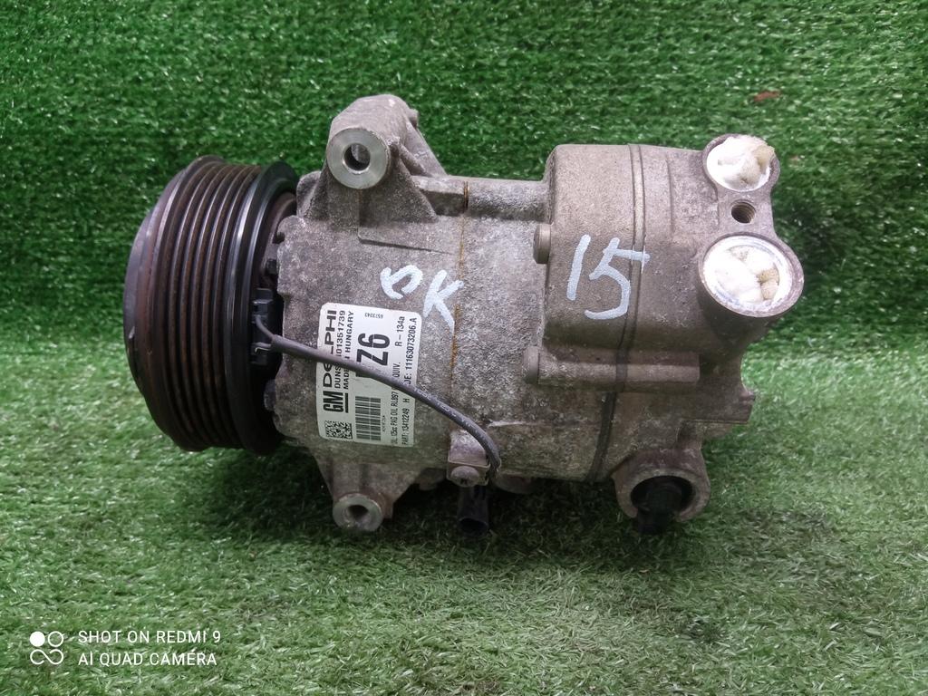 компрессор кондиционера Opel Astra J (2009—2012) 2011, 1.6T A16LET, 13412249 - фото №1