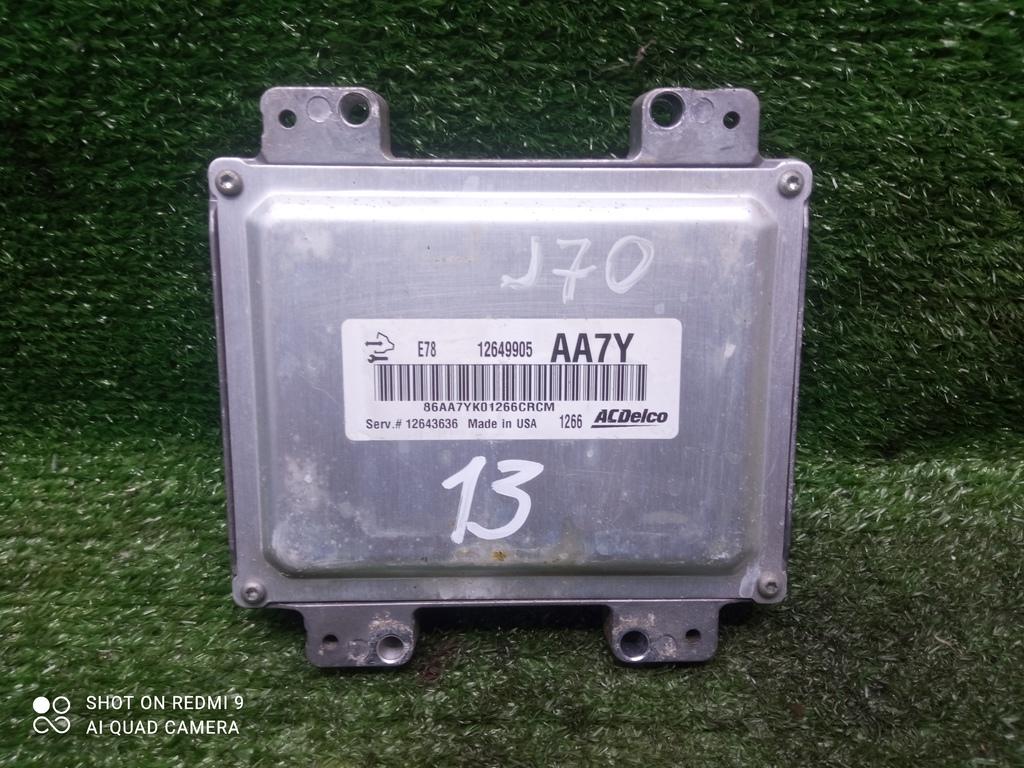 блок управления двигателем Opel Astra J рестайлинг (2012—2018) 2012, 1.4T A14NEL, 12649905 - фото №1