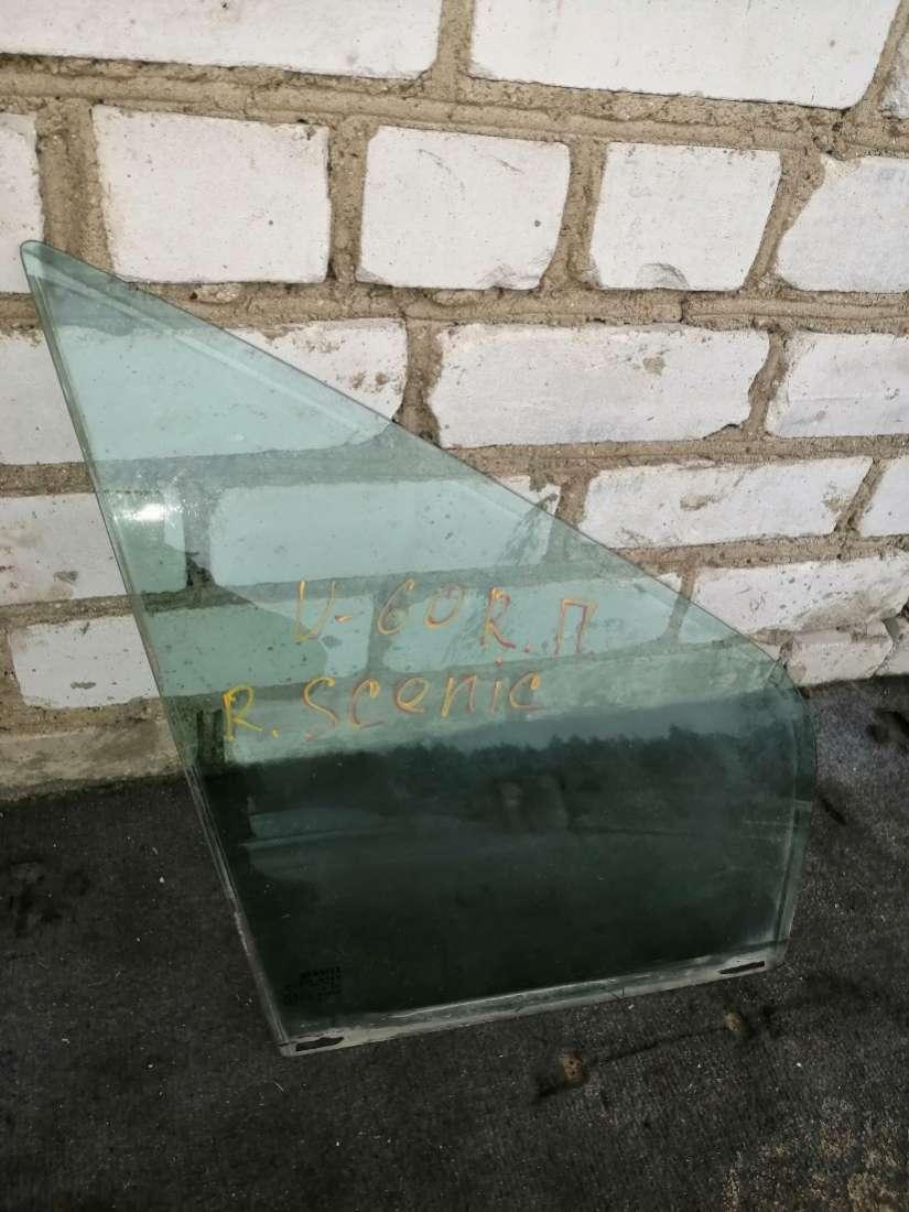 стекло двери передней правой Renault Scenic 1 поколение 1999, 1.6 л., i, бензин, МКПП, минивэн - фото №1