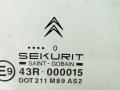 стекло двери передней правой Citroen Xsara Picasso 1 поколение 2003, 1.6 л., i, NFZ (TU5JP), бензин, МКПП, голубой, минивэн, передний привод - фото №2