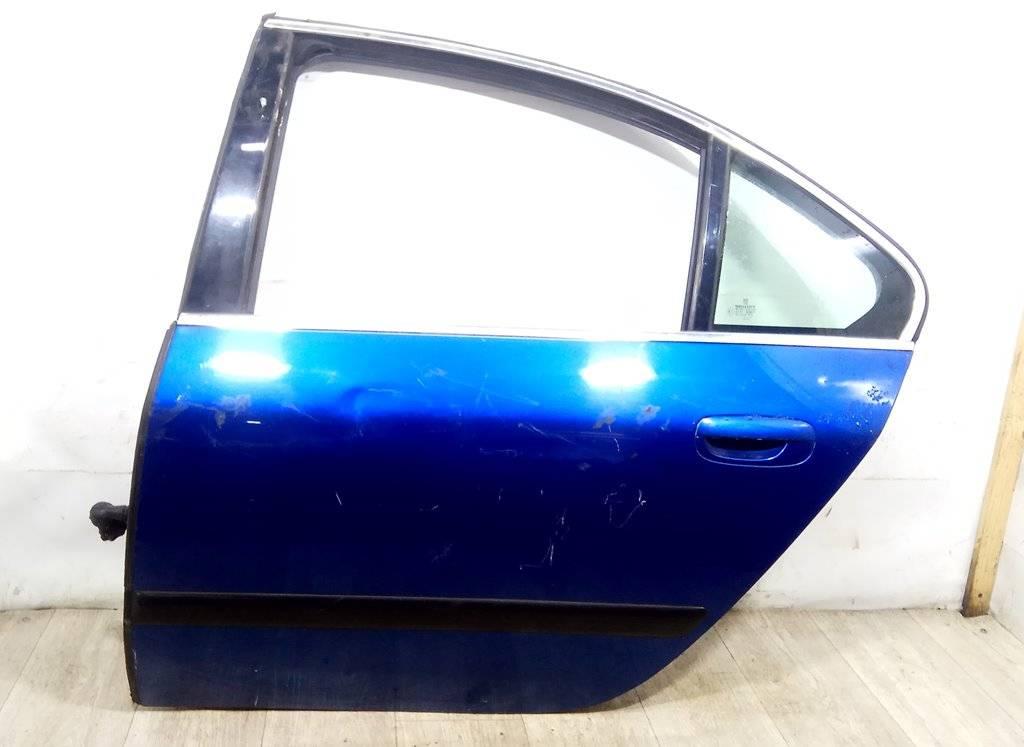 ручка наружная задняя левая Peugeot 607 1 поколение 2002, синяя - фото №1