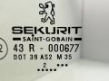 форточка задняя левая Peugeot 607 1 поколение 2002, синяя - фото №2