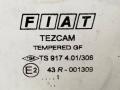 стекло двери передней правой Fiat Doblo 1 поколение 2001, 1.9 л., JTD, дизель, 5МКПП, синий, минивэн, передний привод - фото №2