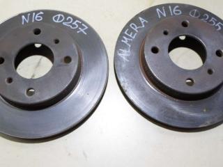 диск тормозной передний Nissan Almera N16 [рестайлинг] 2005