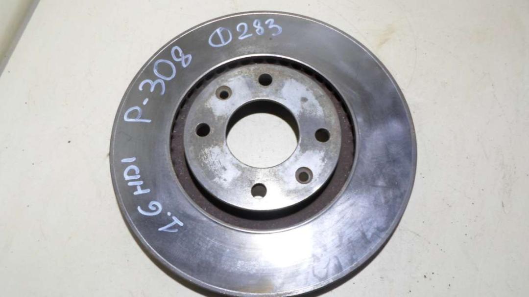 диск тормозной передний Peugeot 308 1 2008 - фото №1