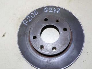 диск тормозной передний Peugeot 206 1 поколение 2002