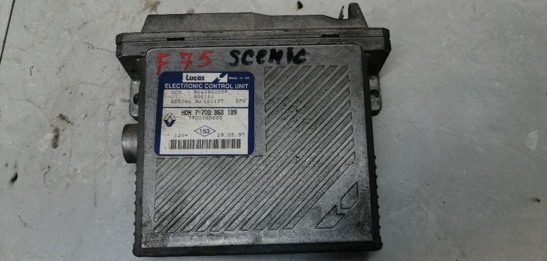 блок управления двигателем Renault Scenic 1 поколение 1998, 1.9 л., TD, дизель, МКПП, минивэн, 7700868189 - фото №1