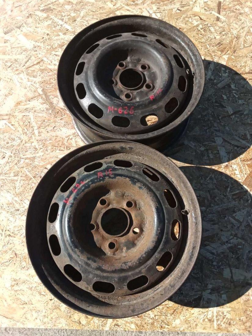 диск штампованный Mazda 626 GF 1998, 2.0 л., бензин, МКПП, седан - фото №1