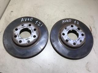 Диск тормозной (комплект) Chevrolet Aveo T250 [рестайлинг] 2010, 1.2 л., бензин, МКПП, хетчбэк 5 дв.