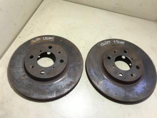 Диск тормозной (комплект) Suzuki Swift 3 поколение 2006, 1.3 л., дизель, МКПП