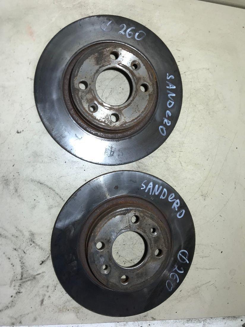 Диск тормозной (комплект) Dacia Sandero 1 поколение 2010, 1.4 л., бензин, МКПП, хетчбэк 5 дв. - фото №1