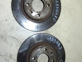 Диск тормозной (комплект) Dacia Sandero 1 поколение 2010, 1.4 л., бензин, МКПП, хетчбэк 5 дв.