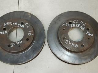 диск тормозной передний Mitsubishi Space Star 1 поколение [рестайлинг] 2003, 1.8 л., бензин, МКПП, минивэн