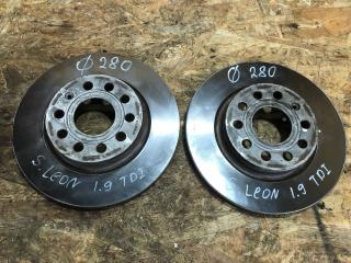 Диск тормозной (комплект) SEAT Leon 2 поколение 2009, 1.9 л., дизель, МКПП