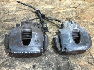 суппорт передний левый Renault Laguna 2 поколение 2005, 1.9 л., дизель, МКПП, хетчбэк 5 дв.