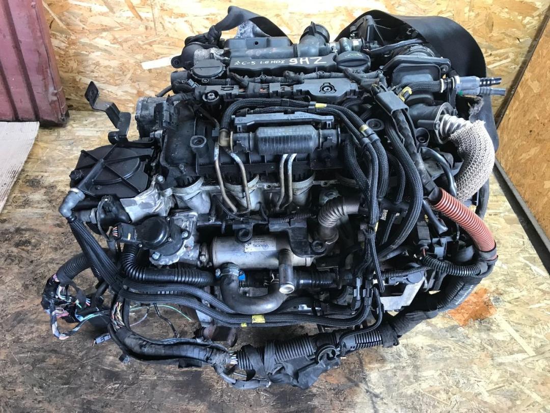 двигатель Citroen C5 1 2005, 1.6 л., дизель, МКПП, хетчбэк 5 дв., 9HZ - фото №1