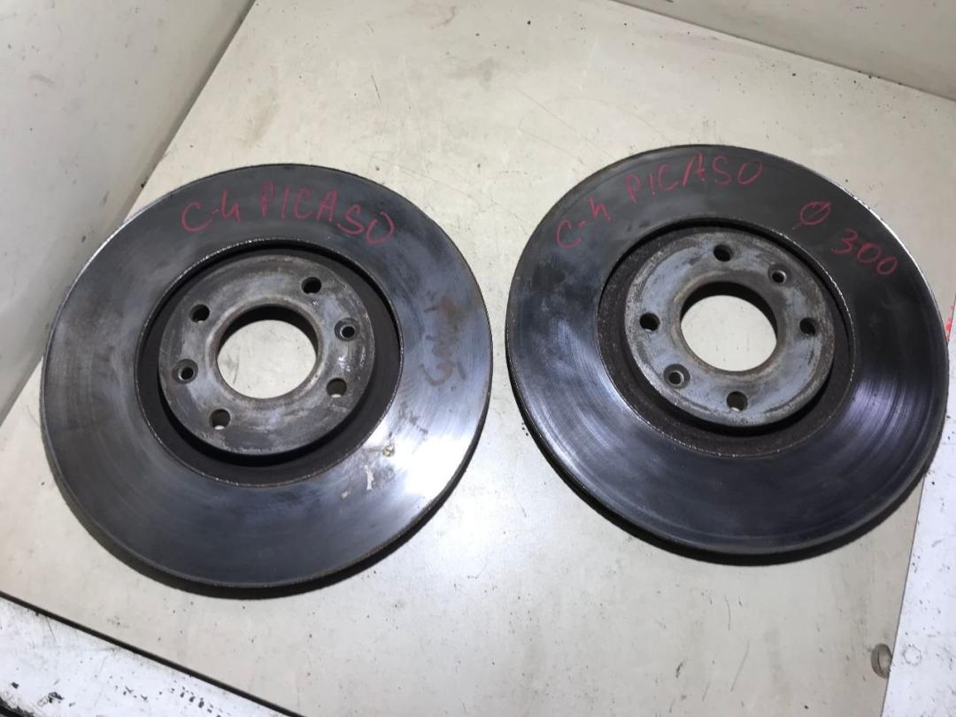 Диск тормозной (комплект) Citroen C4 Picasso 1 поколение 2012, 1.6 л., бензин, МКПП, минивэн - фото №1