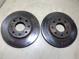 Диск тормозной (комплект) Chevrolet Aveo T250 [рестайлинг] 2010, 1.2 л., бензин, МКПП, хетчбэк 5 дв.