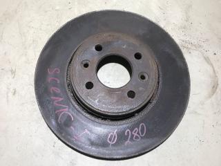 диск тормозной передний Renault Scenic 1 поколение [рестайлинг] 2000, 1.9 л., дизель, МКПП, минивэн