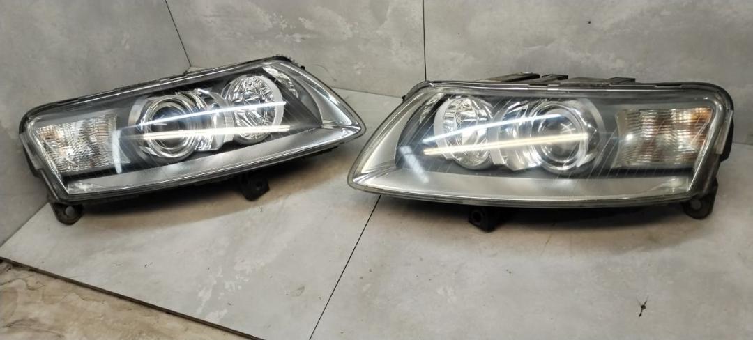 Фара передняя (комплект) Audi A6 4F/C6 2006, 2.7 л., дизель, МКПП, универсал - фото №1