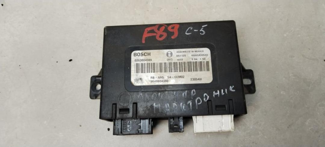 блок управления парктрониками Citroen C5 1 2006, 1.6 л., дизель, МКПП, хетчбэк 5 дв., 9649604380 - фото №1