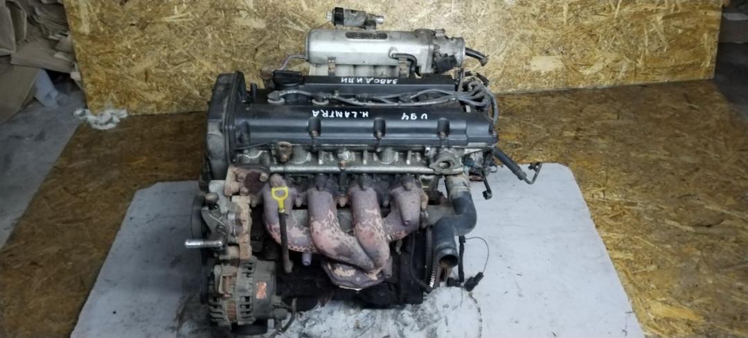 двигатель Hyundai Lantra J2 1997, 1.6 л., бензин, МКПП, седан - фото №1