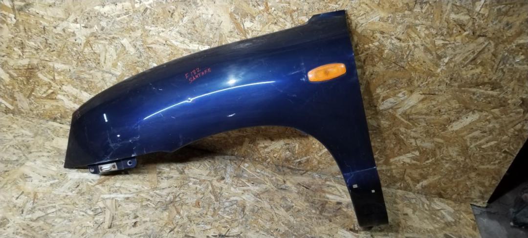 крыло переднее левое Hyundai Santa Fe 1 поколение (SM) 2004, 2.0 л., дизель, АКПП - фото №1