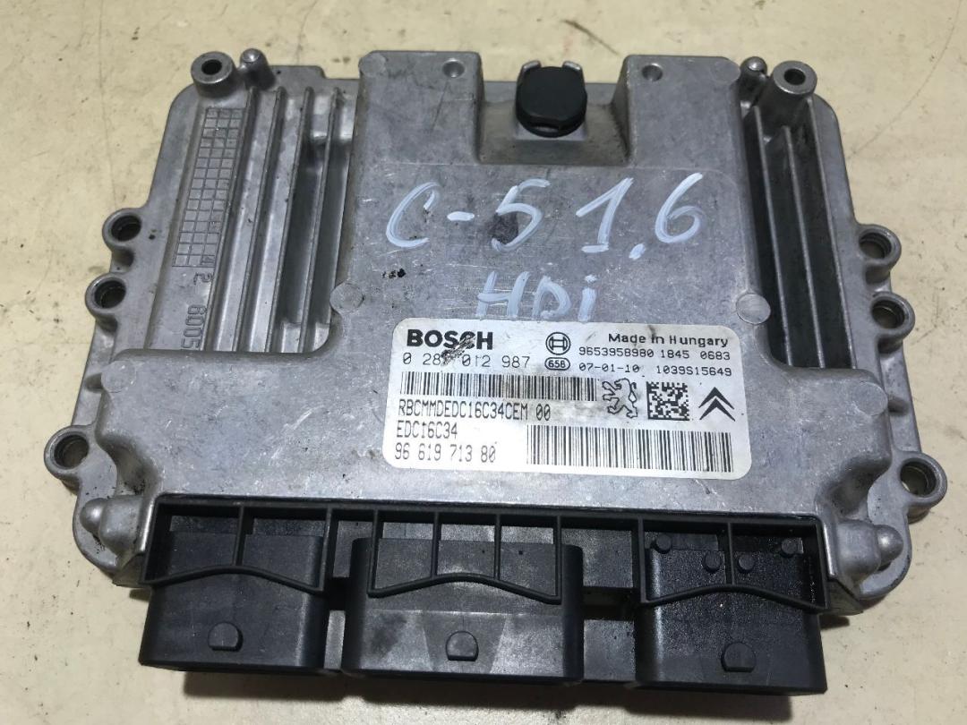 блок управления двигателем Citroen C5 1 2005, 1.6 л., дизель, МКПП, хетчбэк 5 дв. - фото №1