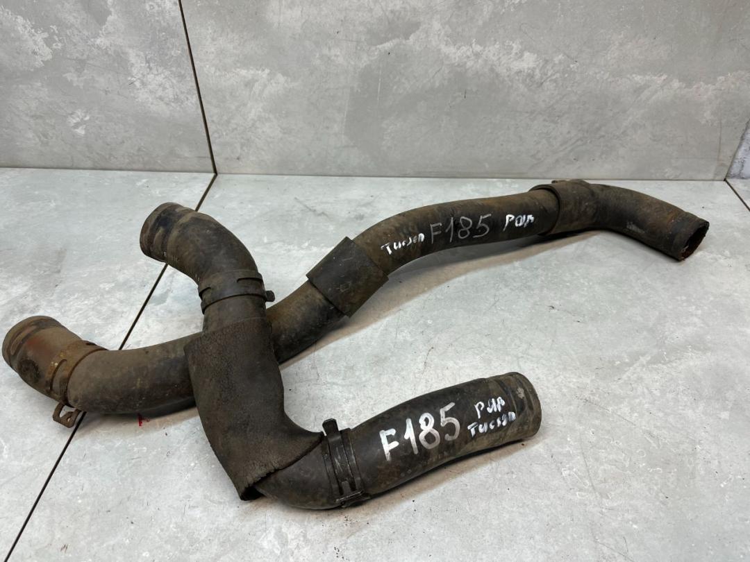 патрубок радиатора Hyundai Tucson 1 поколение 2008, 2.0 л., дизель, МКПП - фото №1