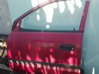 стекло двери передней левой Mitsubishi Space Star 1 поколение 2000, красный