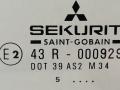 стекло двери передней левой Mitsubishi Carisma 1 поколение 1998, белый - фото №2