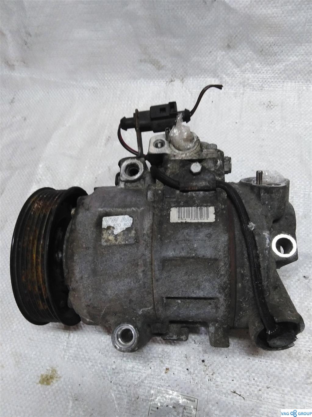 компрессор кондиционера Volkswagen Polo 4 поколение 2003, 1.2 л., бензин, хетчбэк 5 дв., 6Q0820803G, . - фото №1