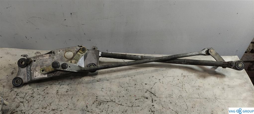 механизм стеклоочистителя (трапеция дворников) Volkswagen Touareg 1 поколение 2005, 3.0 л., TDi, дизель, внедорожник 5 дв., BKS, 7L0955601C, 7L0955023P, BUN, 7L0955601, 7L0955601A, 7L0955601B - фото №1