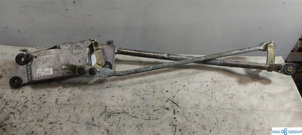 механизм стеклоочистителя (трапеция дворников) Volkswagen Touareg 1 поколение 2005, 3.0 л., TDi, дизель, внедорожник 5 дв., BKS, 7L0955601C, 7L0955023P, BUN, 7L0955601, 7L0955601A, 7L0955601B - фото №1