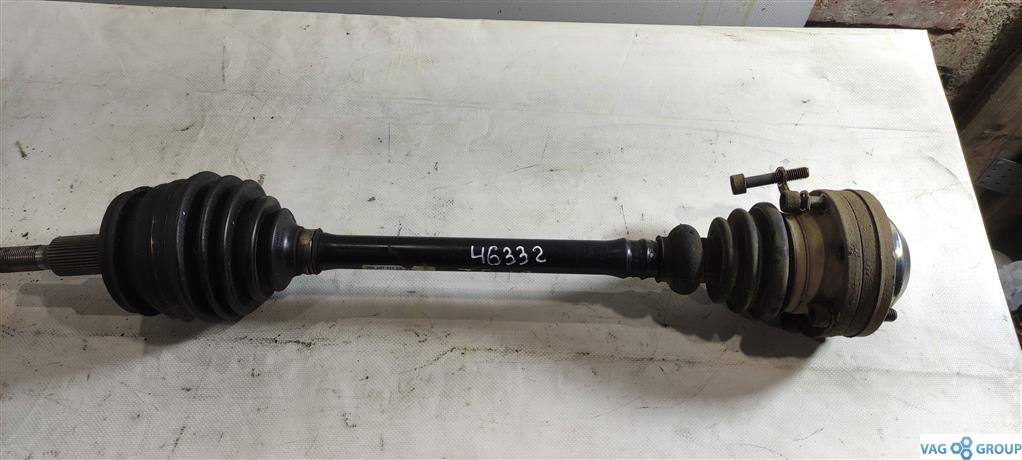 полуось передняя правая (приводной вал, ШРУС) Volkswagen Transporter T5 2006, 2.5 л., TDi, дизель, фургон, 7H0407271AK, AXD, . - фото №1