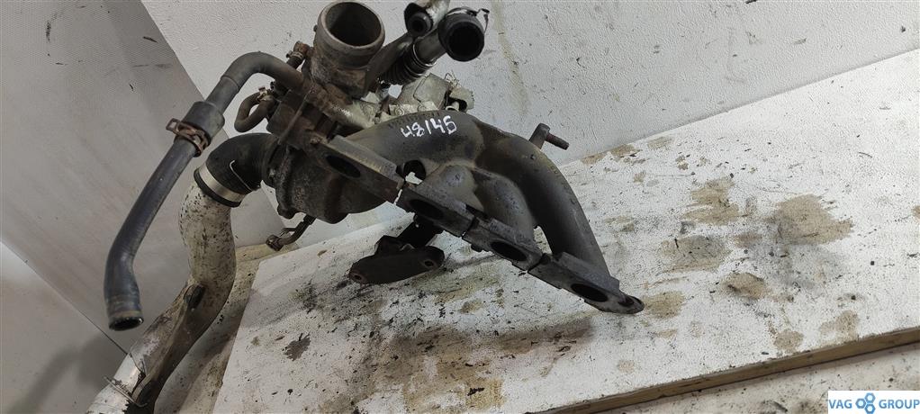 турбина Volkswagen Jetta 5 поколение 2006, 2.0 л., бензин, седан, 06F145701E, 06F145701C, 06F145701H, 06F145701F, BPY, AXX, BWA, 06F145701D, 06F145701G - фото №1