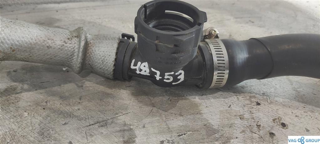 фланец (тройник) системы охлаждения Volkswagen Golf 6 поколение 2010, 1.2 л., TSI, бензин, хетчбэк 5 дв., CBZ, 1K0122291B, . - фото №1