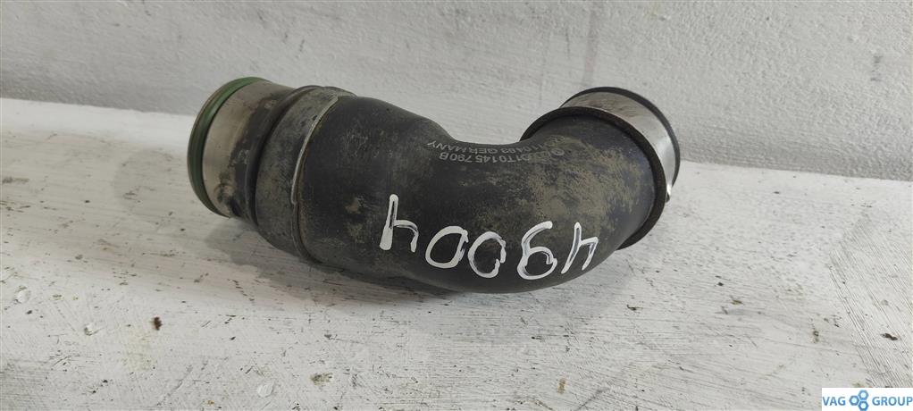 патрубок турбины Volkswagen Transporter T5 2006, 1.9 л., TDi, дизель, фургон, AXB, AXC, BKC, BKD, 1T0145790B, BXE, AZV, . - фото №1