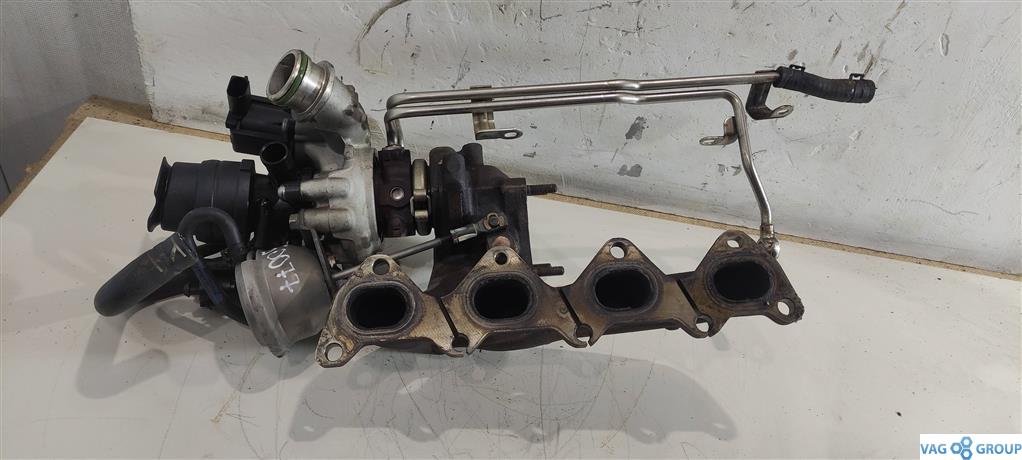 турбина Volkswagen Golf 6 поколение 2010, 1.4 л., TSI, бензин, хетчбэк 5 дв., 03C145701R, 03C145702A, 03C145702L, 03C145702C, CAXA, CMSB, . - фото №1