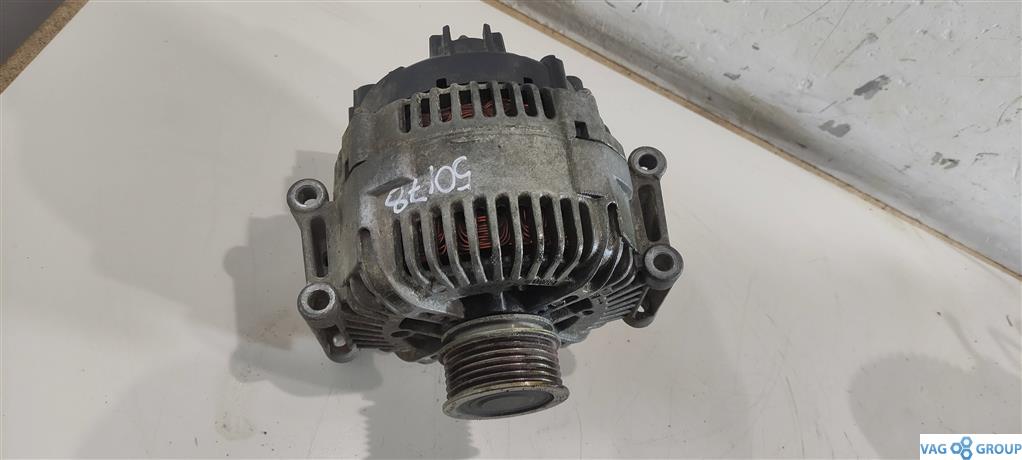 генератор Audi A4 B7 2006, 2.0 л., TFSI, бензин, седан, BPJ, 06E903016D, . - фото №1
