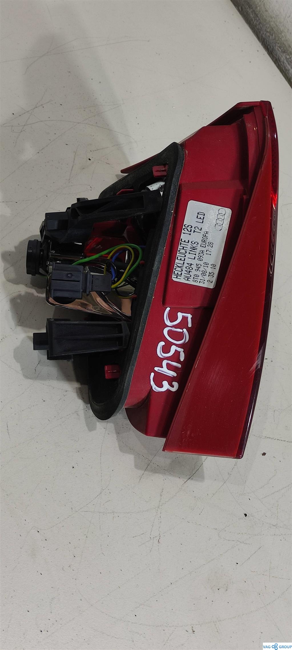 фонарь задний левый Audi A5 8T 2009, 2.0 л., TFSI, бензин, купе, 8T0945093A, CDHB, CAEB, CDNC, CAEA, . - фото №1